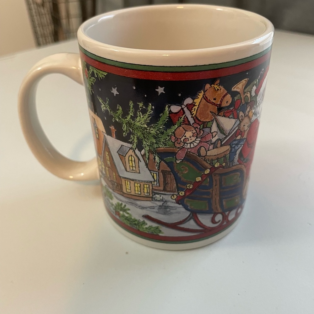 Festive Holiday Mug with Santa Design